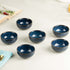 Galaxy Blue Ceramic Vegetable Bowl Set of 6, 150 ML